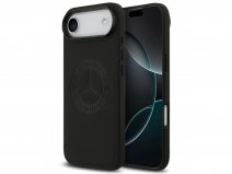 Mercedes-Benz iPhone 17 Air hoesje - Heritage Logo Leather Case MagSafe Zwart
