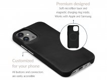 Mobilize MagSafe Leather Case Zwart - iPhone 17 Air hoesje