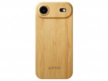 RAUW Ultra Slim iPhone 17 Air hoesje Hout Bamboe - Super Dunne Case 0,7mm