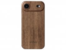 RAUW Ultra Slim iPhone 17 Air hoesje Walnoot Hout - Super Dunne Case 0,7mm