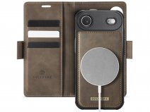 Solidenz 2-in-1 Bookcase MagSafe Bruin - iPhone Air Hoesje