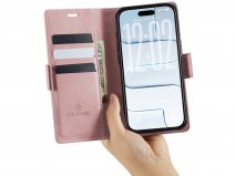 Solidenz 2-in-1 Bookcase MagSafe Roze - iPhone Air Hoesje