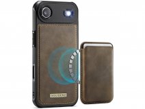 Solidenz iPhone Air Hoesje - Back Case met MagSafe Wallet Bruin