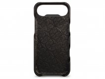 Vaja V-Mag Grip Leather Case MagSafe Zwart - iPhone 17 Air Hoesje Leer