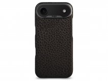 Vaja V-Mag Grip Leather Case MagSafe Zwart - iPhone 17 Air Hoesje Leer