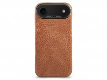 Vaja V-Mag Grip Leather Case MagSafe Camel - iPhone 17 Air Hoesje Leer
