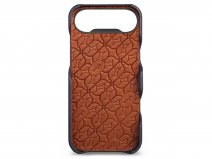 Vaja V-Mag Grip Leather Case MagSafe Donkerblauw - iPhone 17 Air Hoesje Leer