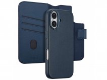 Accezz Leather 2in1 Bookcase MagSafe Blauw - iPhone 17 Hoesje Leer