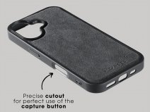 Alcanside Alcantara iPhone 17 hoesje MagSafe Back Case - Nardo Grey