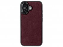 Alcanside Alcantara iPhone 17 hoesje MagSafe Back Case - Wine Red