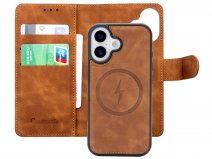 CaseMania 2in1 Bookcase MagSafe Cognac - iPhone 17 Hoesje