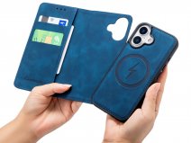 CaseMania 2in1 Bookcase MagSafe Donkerblauw - iPhone 17 Hoesje