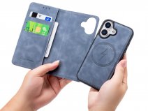 CaseMania 2in1 Bookcase MagSafe Grijs - iPhone 17 Hoesje
