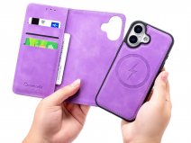 CaseMania 2in1 Bookcase MagSafe Lila - iPhone 17 Hoesje