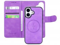 CaseMania 2in1 Bookcase MagSafe Lila - iPhone 17 Hoesje