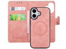 CaseMania 2in1 Bookcase MagSafe Roze - iPhone 17 Hoesje