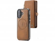 CaseMania 2in1 True Wallet Case Cognac - iPhone 17 Hoesje