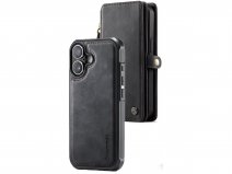 CaseMania 2in1 True Wallet Case Zwart - iPhone 17 Hoesje