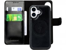 CaseMania 2in1 Leather Bookcase Zwart - iPhone 17 Hoesje Leer