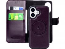CaseMania 2in1 Leather Bookcase Paars - iPhone 17 Hoesje Leer