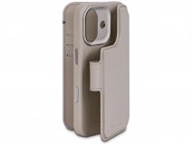 Decoded Leather Detachable Wallet Case Beige - iPhone 17 hoesje