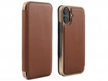 Greenwich Blake Leather Folio Saddle Tan - iPhone 17 Hoesje