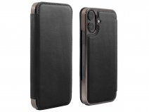 Greenwich Blake Leather Folio Beluga Black - iPhone 17 Hoesje