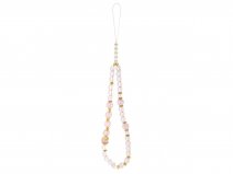 Guess Flower Wristlet Charm Case Roze - iPhone 17 hoesje met Polsbandje