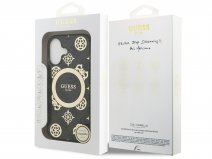 Guess Gold Monogram MagSafe Case Grijs - iPhone 17 hoesje