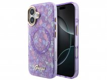 Guess Iridescent TPU Case Paars - iPhone 17 hoesje