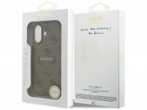 Guess Monogram iPhone 17 hoesje - MagSafe Case Bruin