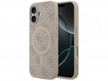 Guess Monogram iPhone 17 hoesje - MagSafe Case Roze