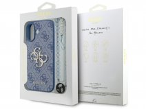 Guess Big 4G Monogram Wristlet Case - iPhone 17 hoesje Blauw