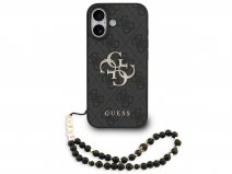 Guess Big 4G Monogram Wristlet Case - iPhone 17 hoesje Grijs