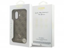 Guess 4G Monogram MagSafe Case Bruin - iPhone 17 hoesje