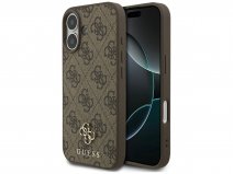 Guess 4G Monogram MagSafe Case Bruin - iPhone 17 hoesje