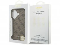 Guess Classic Monogram MagSafe Case Bruin - iPhone 17 hoesje