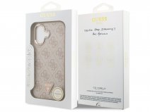 Guess Strass Monogram MagSafe Case Roze - iPhone 17 hoesje