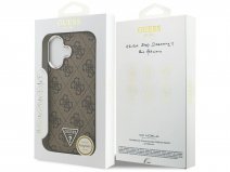 Guess Triangle Monogram MagSafe Case Bruin - iPhone 17 hoesje