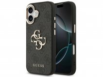 Guess Big 4G Monogram Gold Case Grijs - iPhone 17 hoesje