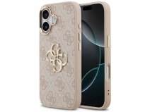 Guess Big 4G Monogram Gold Case Roze - iPhone 17 hoesje