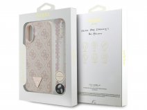 Guess Triangle Wristlet Monogram MagSafe Case Roze - iPhone 17 hoesje
