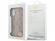 Guess Varsity Monogram MagSafe Case Roze - iPhone 17 hoesje