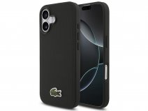 Lacoste Petit Piqué MagSafe Case Zwart - iPhone 17 hoesje