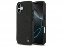 Mercedes-Benz iPhone 17 hoesje - Laurels Leather Case MagSafe Zwart