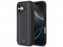 Mercedes-Benz iPhone 17 hoesje - Stars Leather Case MagSafe Navy