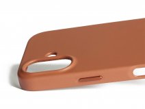 Mujjo Full Leather MagSafe Case Tan - iPhone 17 Hoesje Leer