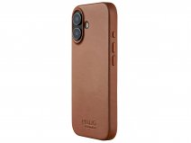 Mujjo Full Leather MagSafe Case Tan - iPhone 17 Hoesje Leer