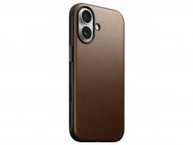 Nomad Modern Leather Case Bruin - iPhone 17 hoesje