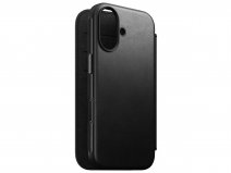 Nomad Modern Leather Folio Zwart - iPhone 17 hoesje